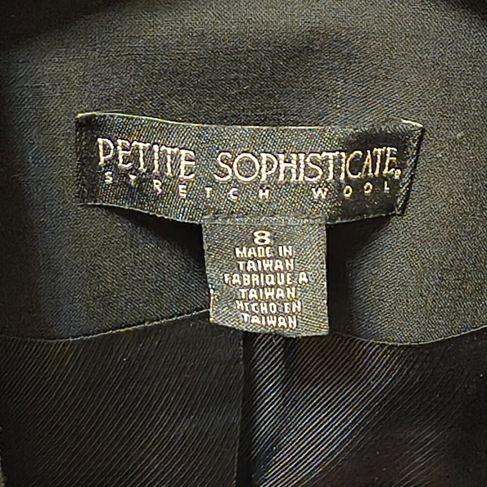Black stretch wool blazer - Picture 3 of 9